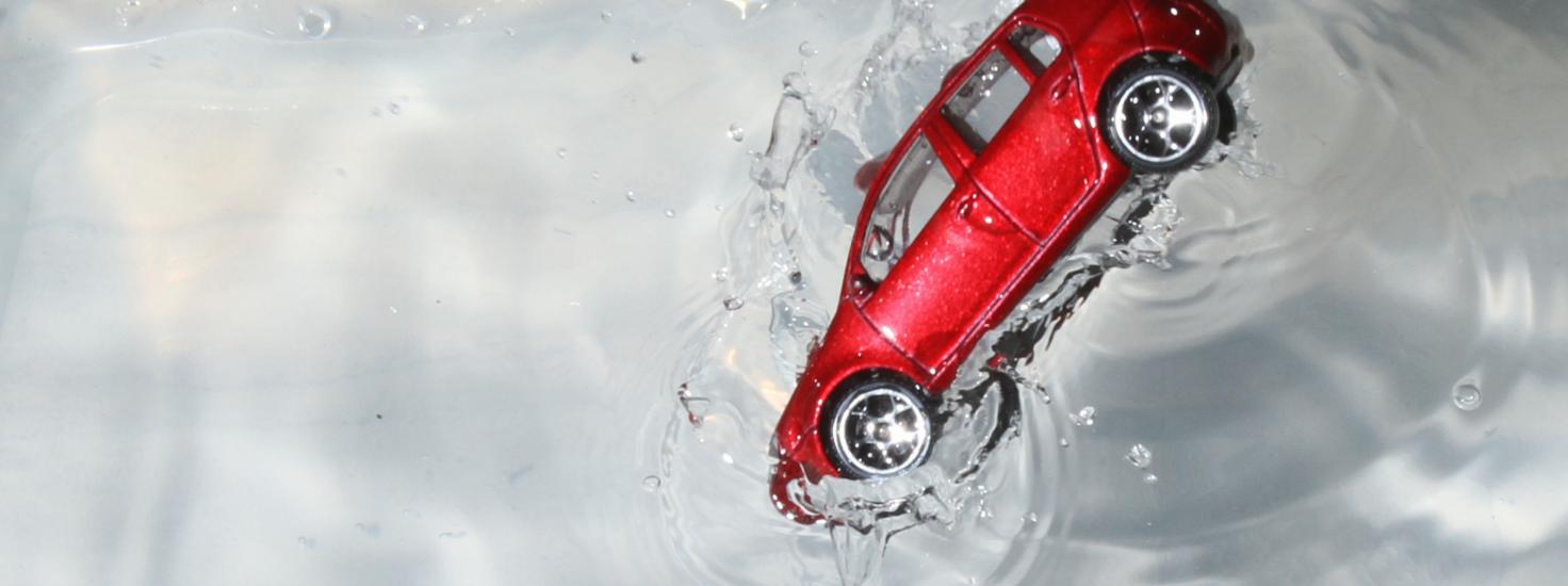 Car sinking