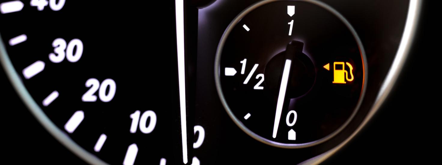 Fuel gauge empty